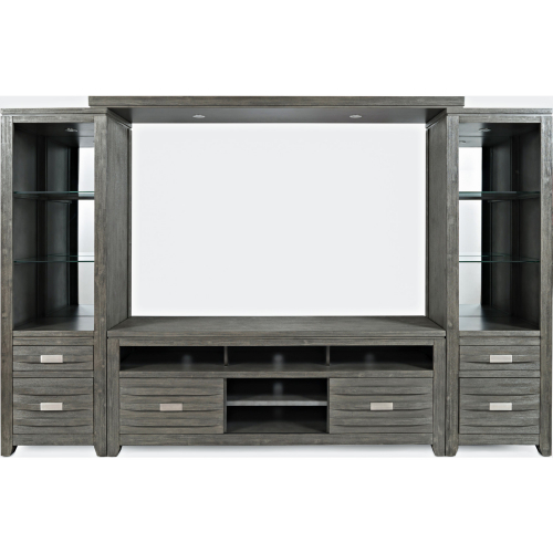 Altamonte 4PC Entertainment Center with 60" Center in Brushed Grey